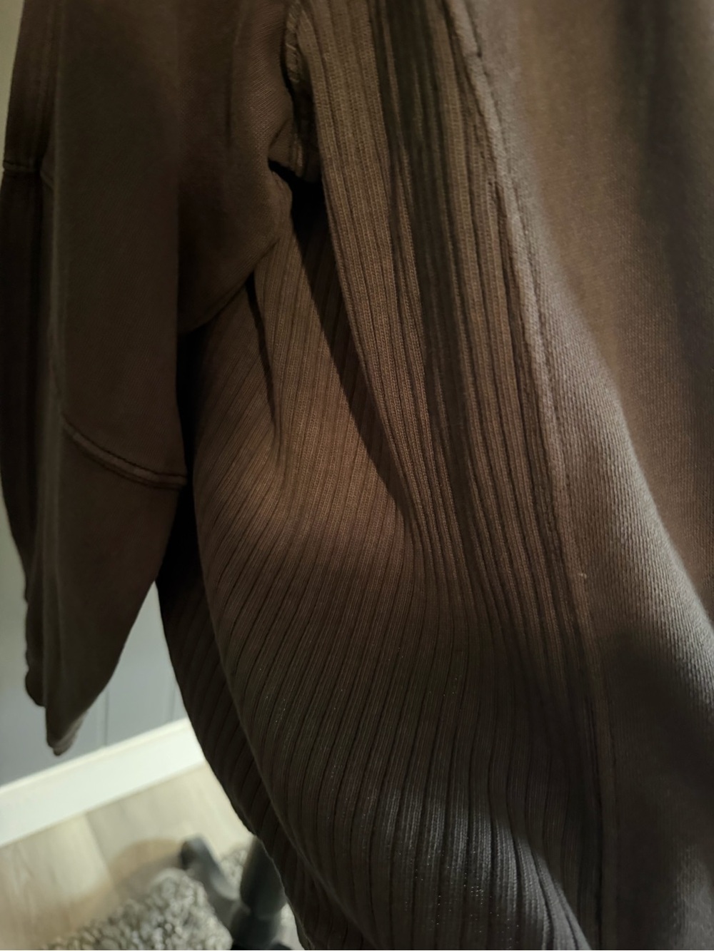 aerie Charcoal Gray "FEMME" Graphic Pullover Sweater - Picture 5 of 7